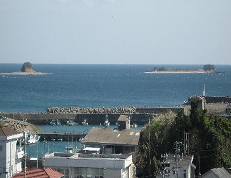住宿在看得見湛藍海洋的溫泉旅館