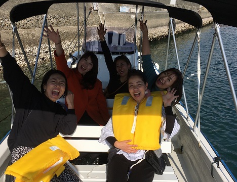 賢島港から船に乗って出発！